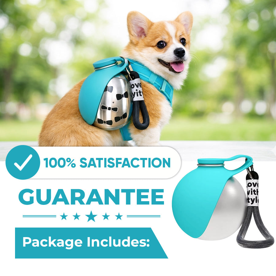 🐶🥣2-in-1 Portable Dog Water Bottle for Small Dogs - Leak-Proof & Compact