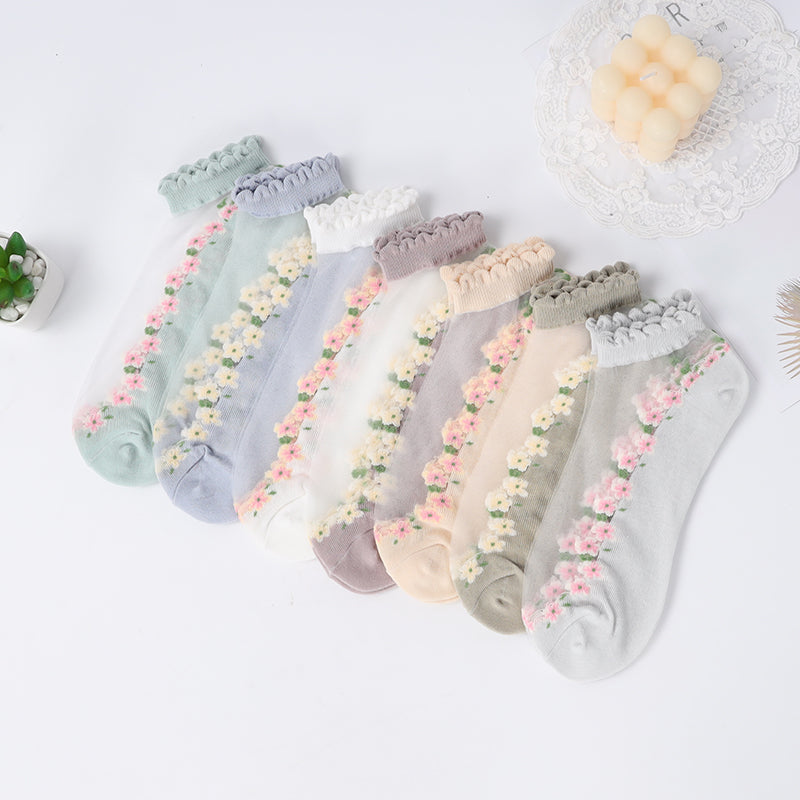 🌺Floral Lace Women's Spring Summer Ankle Socks