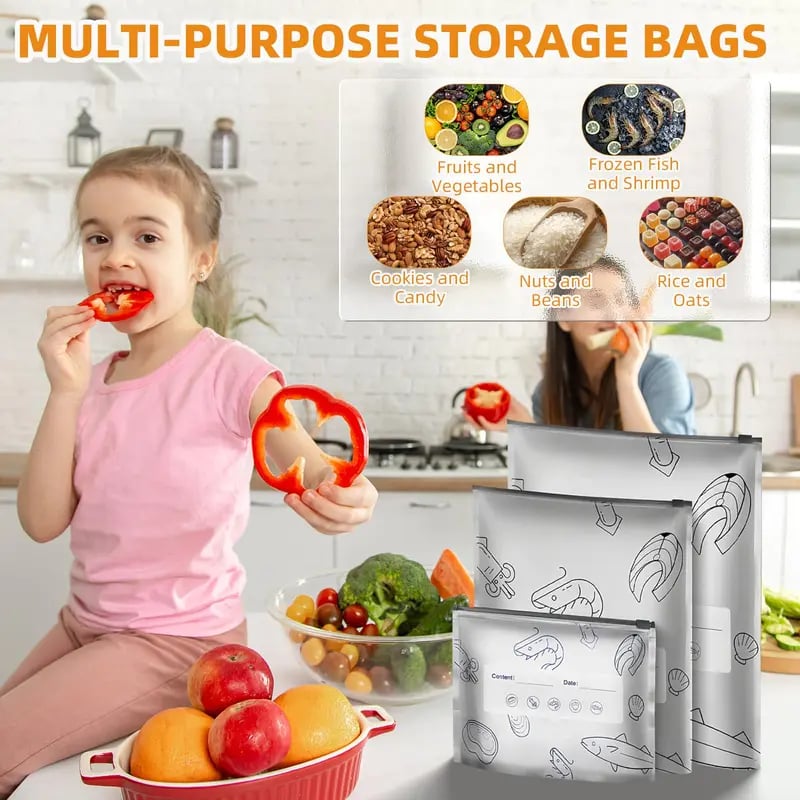 🔥Limited-time 50% off🎁Reusable Vacuum Foil Bags - 30 Pcs (10 Each Size)