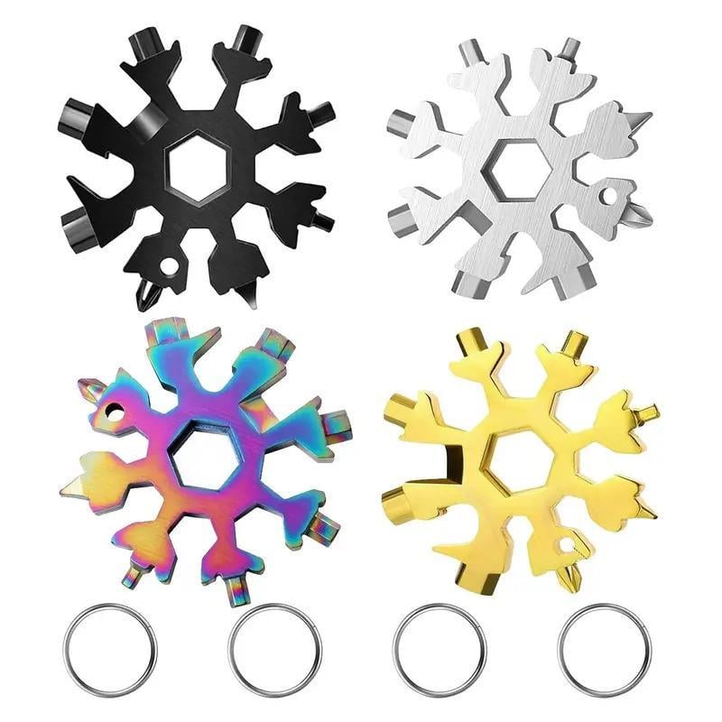 Viral 18-in-1 Snowflake Multi-tool Stainless Steel Portable Wrench