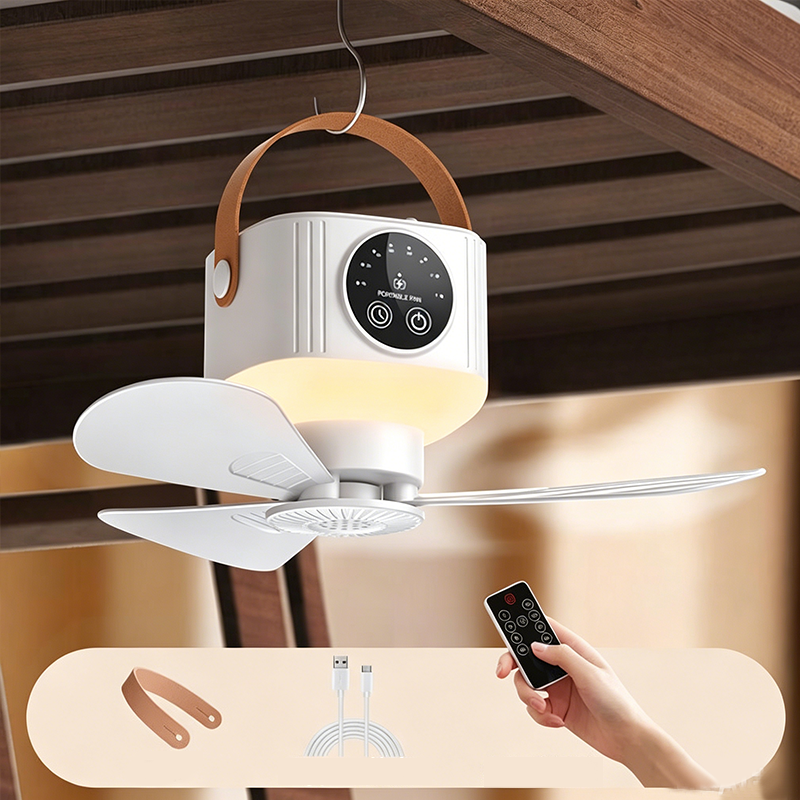 AirVane · Remote-Controlled Hanging Tent Fan