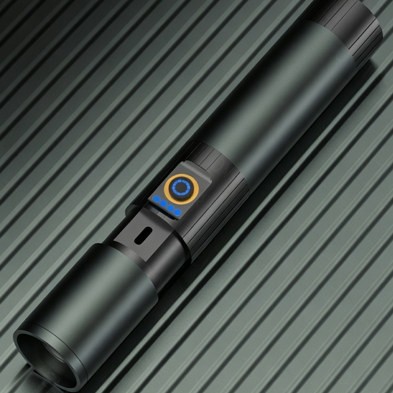 SuoMax™ Tactical Ultra-Bright Flashlight — Cordless Zoomable Searchlight with Window Breaker