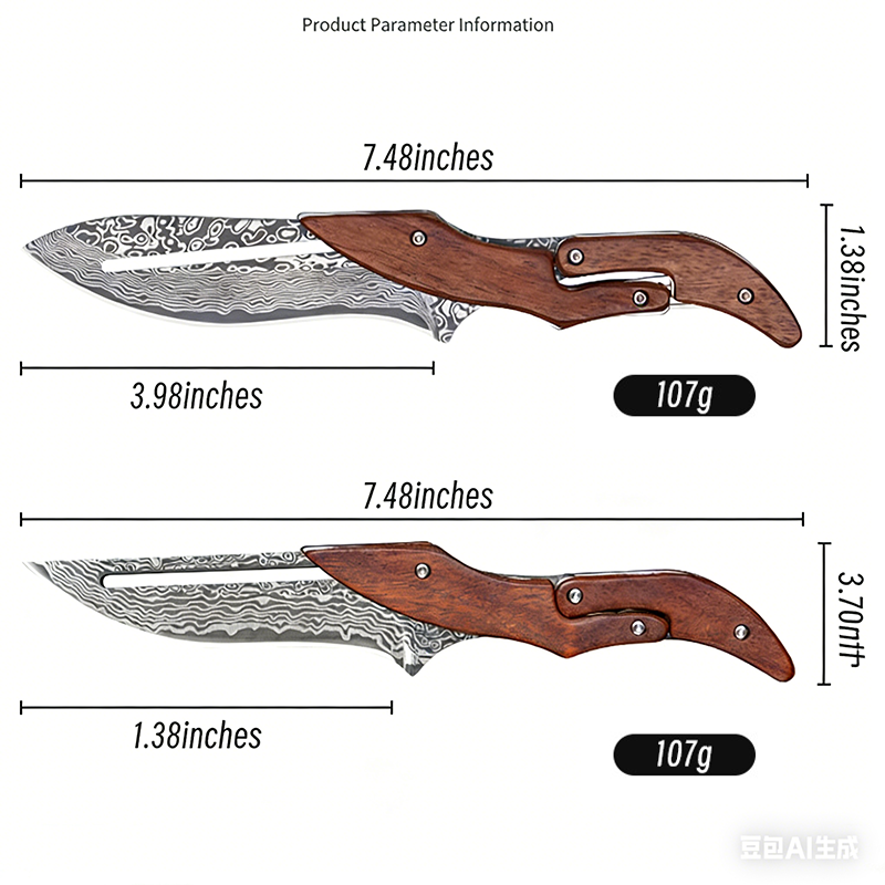 ObsidianMech X-1 Damascus-Pattern Mechanical Fidget Tool