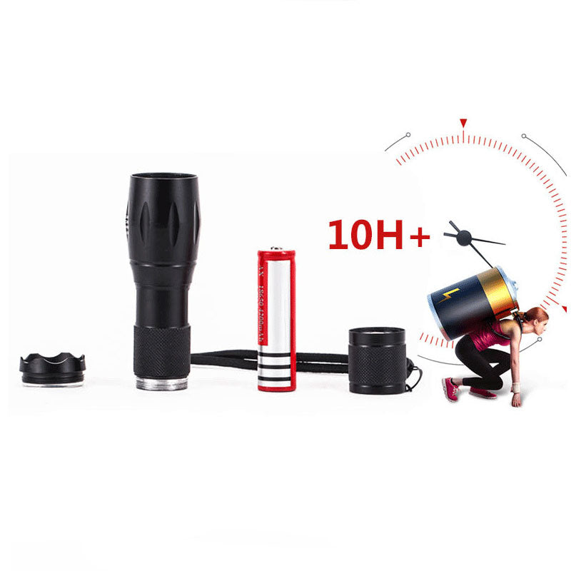 LumiRay Zoomable LED Flashlight – Mini Portable Torch