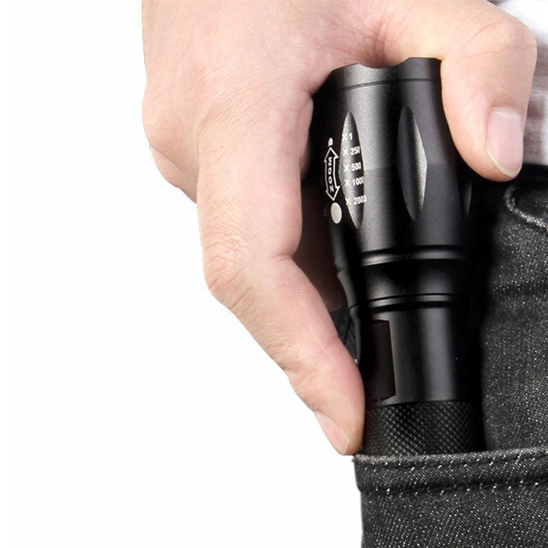 LumiRay Zoomable LED Flashlight – Mini Portable Torch