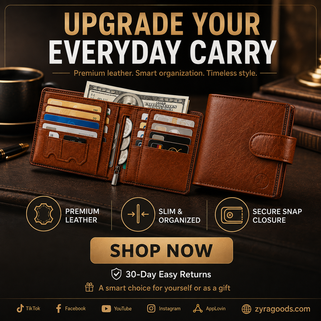 Men's Vintage RFID Blocking Wallet