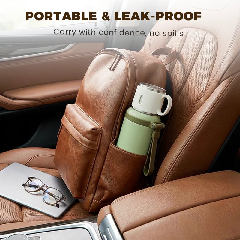 ⚡8K+ SOLD! 💥Stainless Steel Vacuum Insulated Bottle with Lidded Cup
