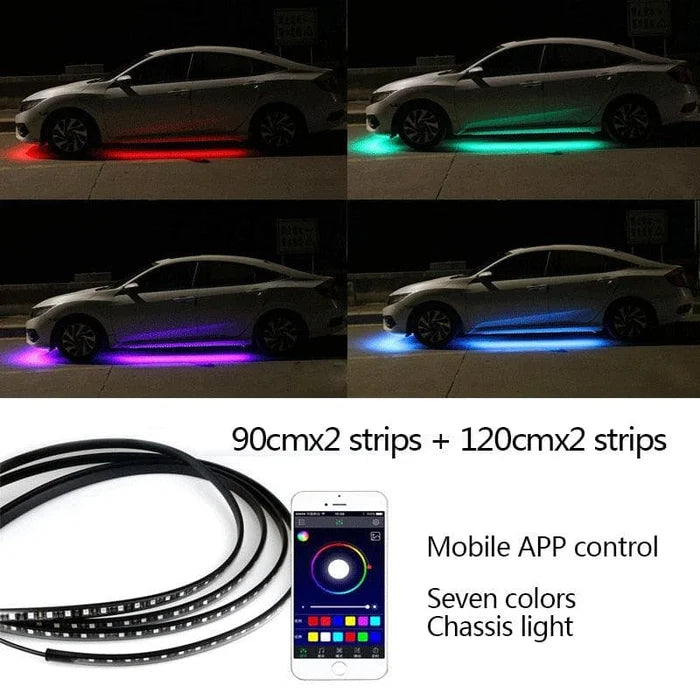 Car Chassis Flexible RGB Waterproof LED Strip Lights