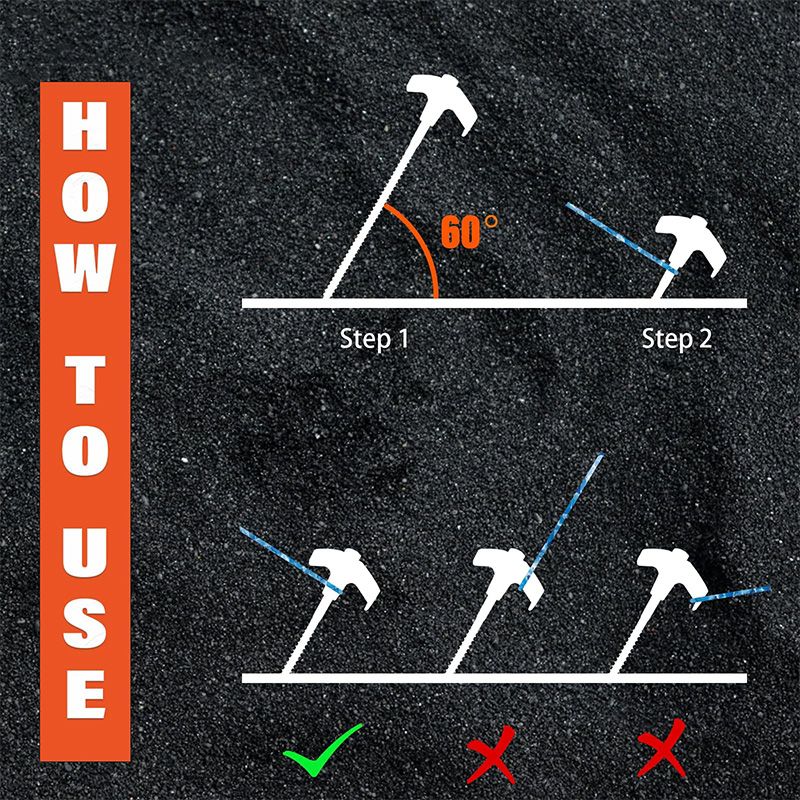 ✈️8" Screw-in Tent Stakes Ground Anchors（BUY 3GET 3 FREE）