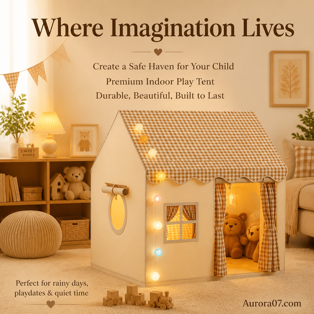 💗LAST DAY SALE 50% OFF⚡Children's Play Tent Castle