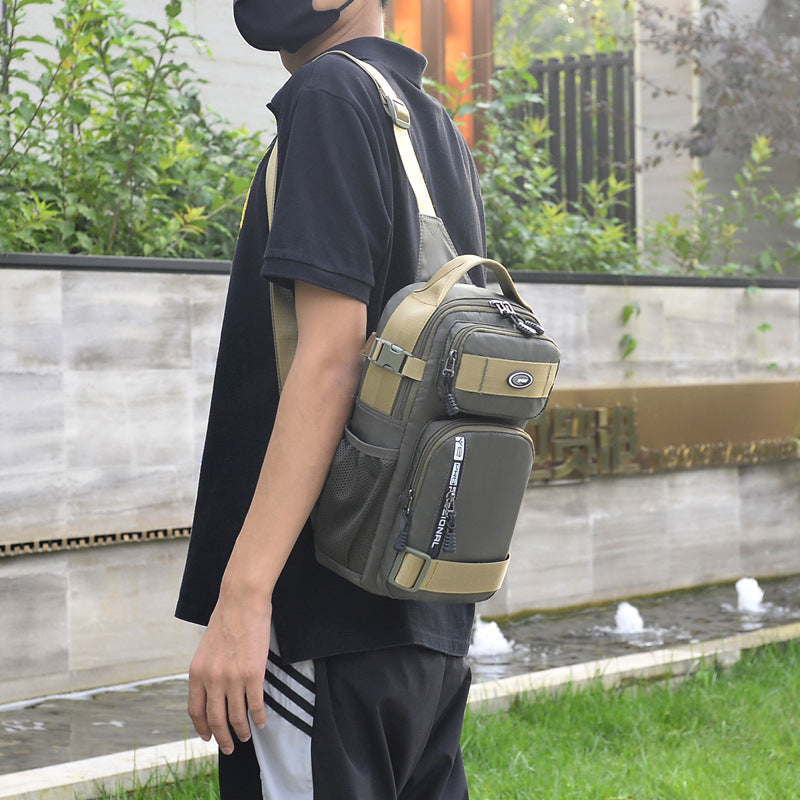 Adjustable Oxford Cloth Chest Bag – Lightweight, durable & versatile. 🌟👜