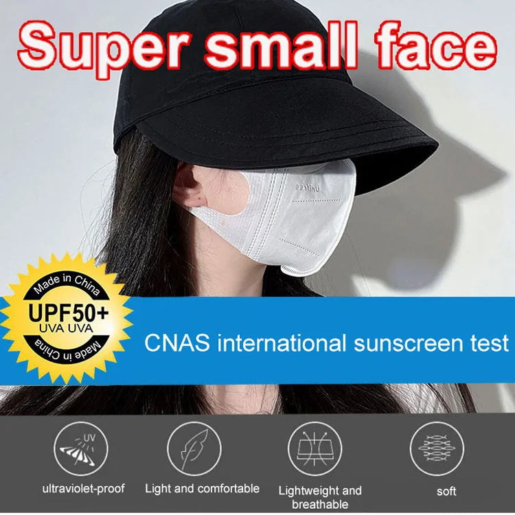 🔥Buy one get one free for a limited time👒Sunscreen hat for bare face with UV protection🌞