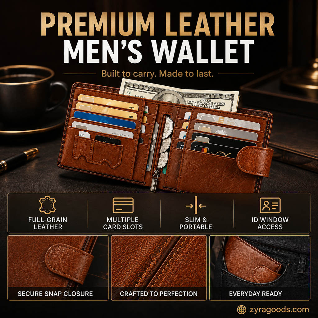 Men's Vintage RFID Blocking Wallet