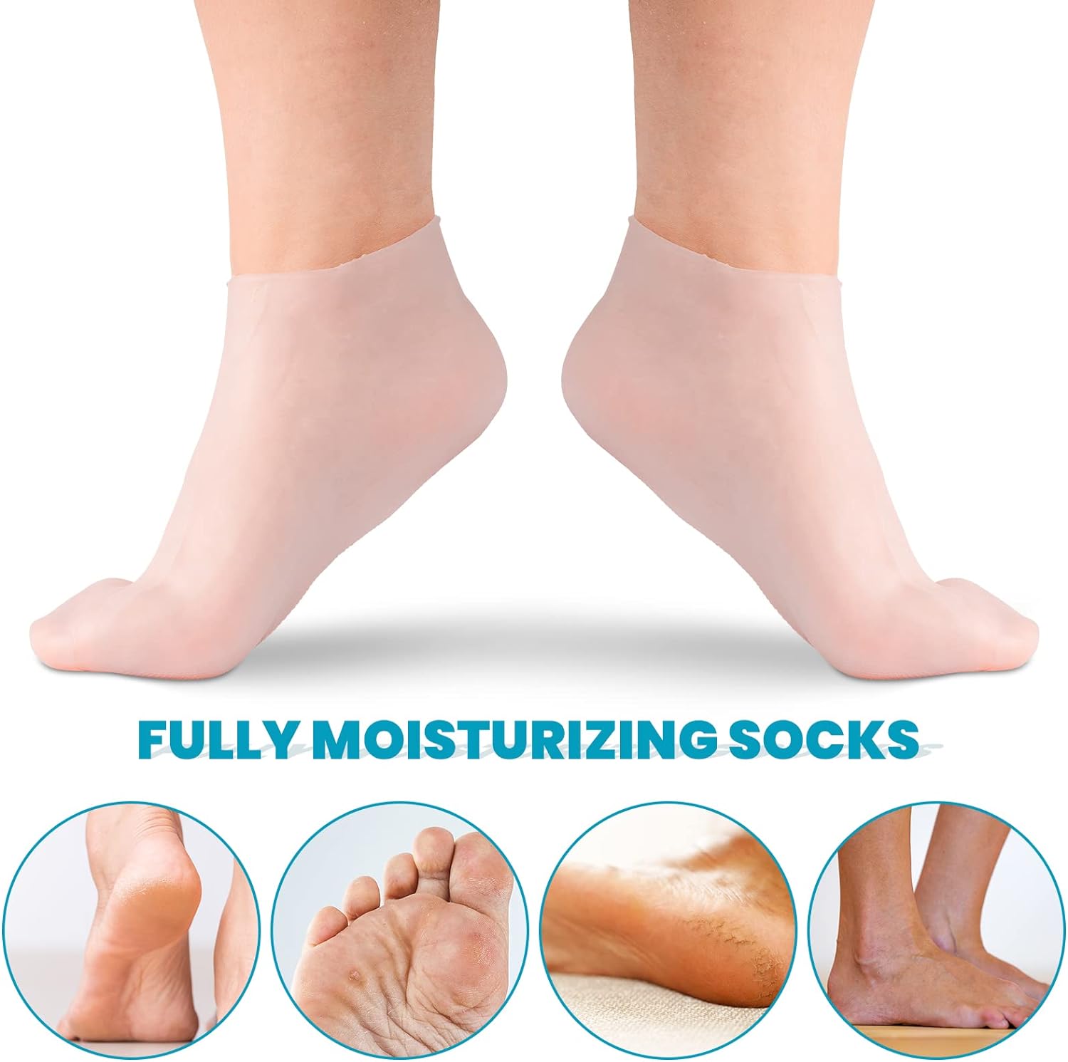 🔥Buy one get one free for the first 50 customers!🔥 - Moisturizing Foot Mask Exfoliating Silicone Socks Beach Protective Socks