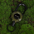 DEYIKEY Heavy-Duty Retractable Keychain Carabiner with Coated Steel Wire Cord