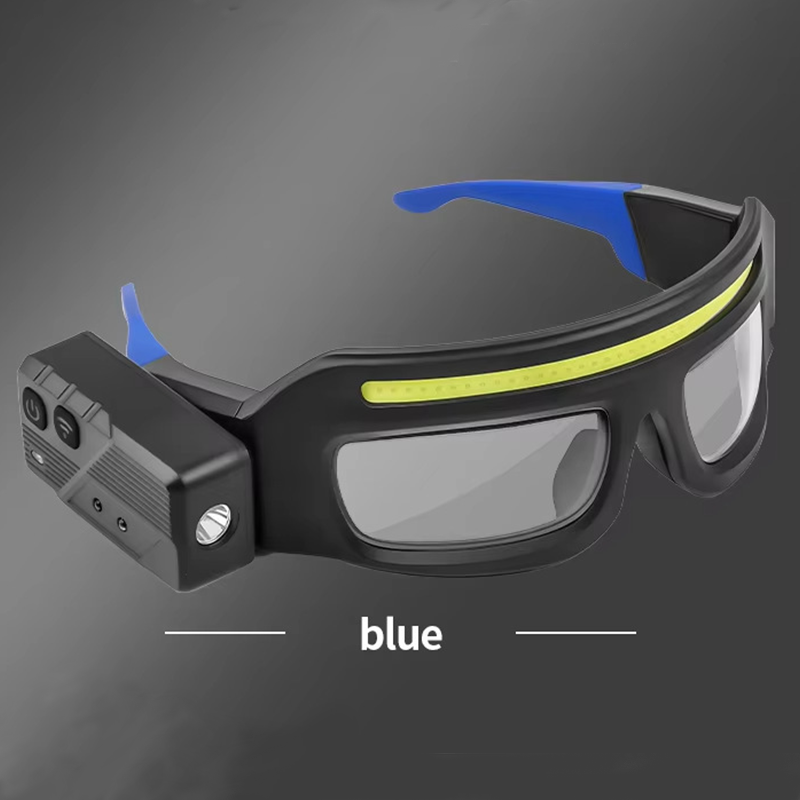 OpticBeam Rechargeable LED Safety Glasses with Motion Sensor