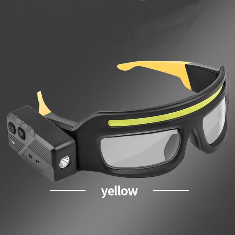 OpticBeam Rechargeable LED Safety Glasses with Motion Sensor