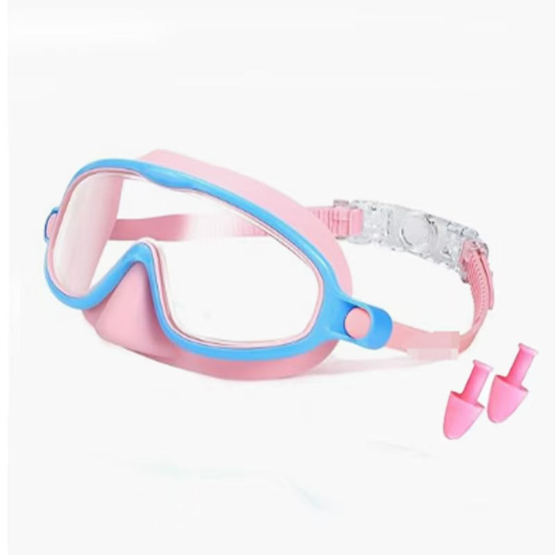 🔥SafeSwim Kids Wide-View Goggles with Nose Cover