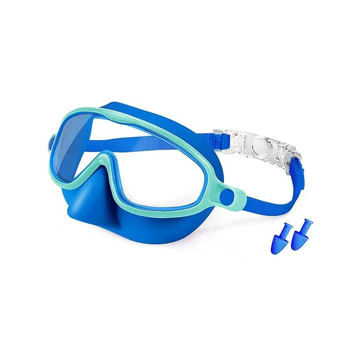 🔥SafeSwim Kids Wide-View Goggles with Nose Cover