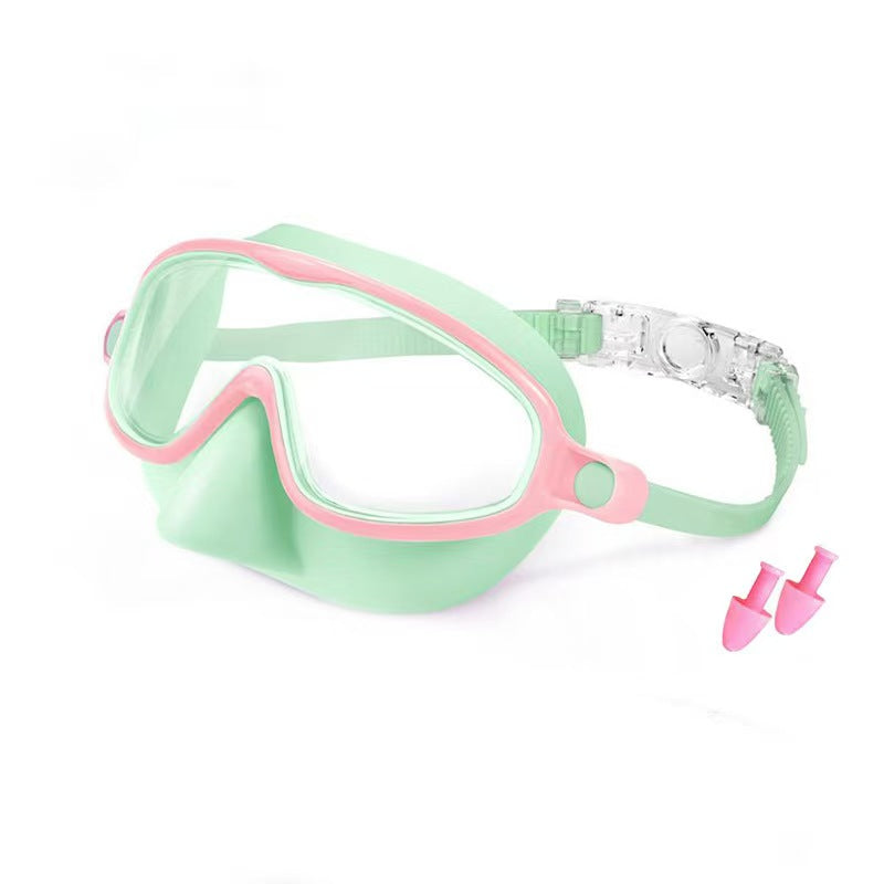 🔥SafeSwim Kids Wide-View Goggles with Nose Cover