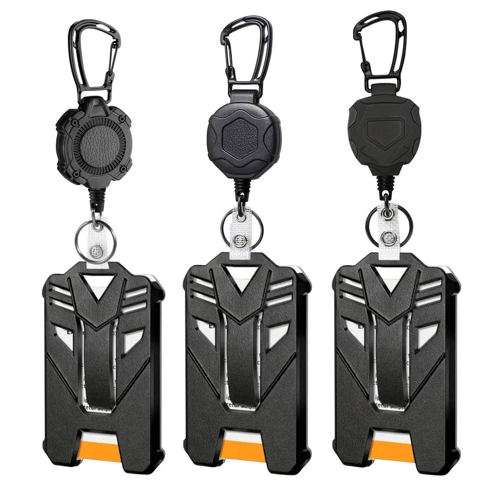 TitanClip™ Tactical Badge Holder – Retractable Reel & Heavy-Duty Carabiner Clip