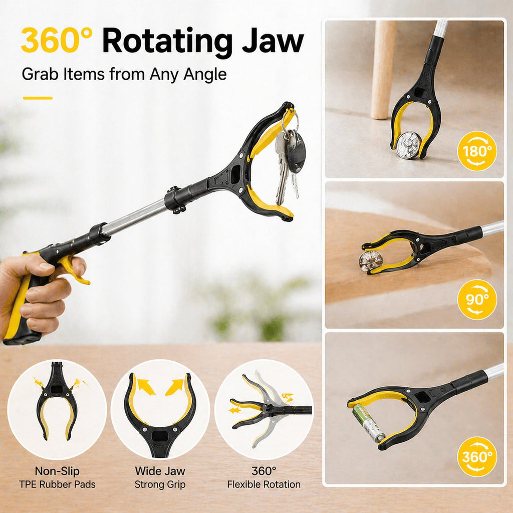 🔥First 50 customers get 50% off for a limited time 🔥360° rotating 43-inch extra-long gripper tool