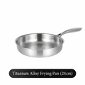2026 Bestselling Titanium Alloy Frying Pan (200,000 units sold): Uncoated, fast heating, durable, wear-resistant, a must-have for every household.