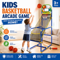 🥳2026 HOT SALE🥳💞50K+ SOLD!🏀🎯Kids‘ Indoor Basketball Arcade Game – Auto ball return, sturdy & safe. 4 balls + pump included. Quick setup, endless fun! 🧒💨