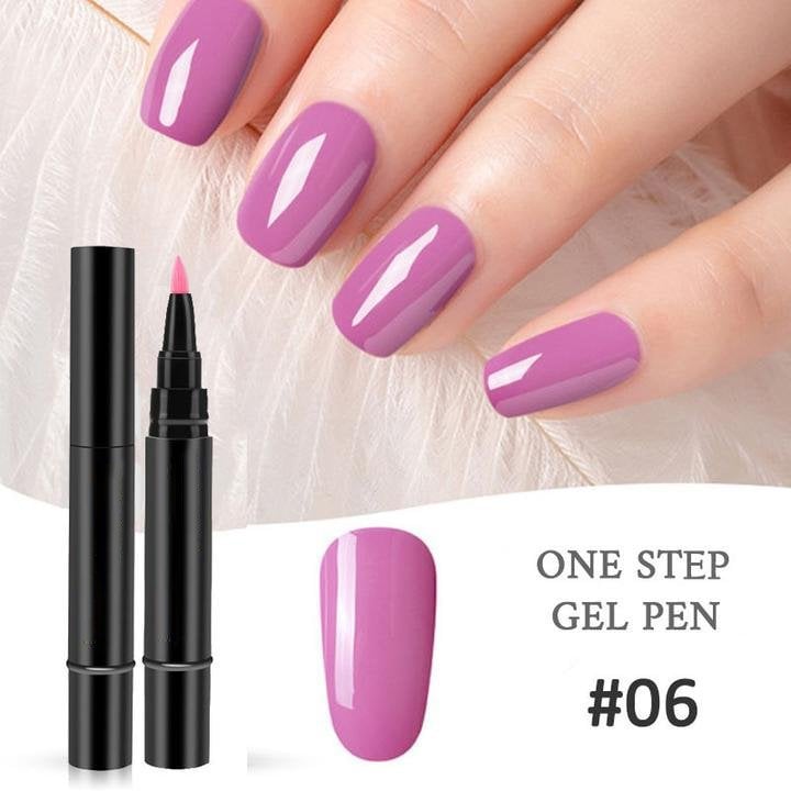 💅⭐Limited Time Buy 1 Get 1 Free! ✨One Step Nail Gel Pen🎨Free handheld mini UV nail lamp💡