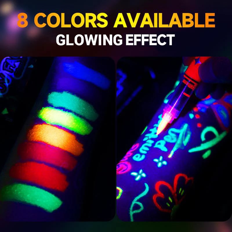 📢HOT SALE !!!✨UV Glow Face and Body Paint Markers Set