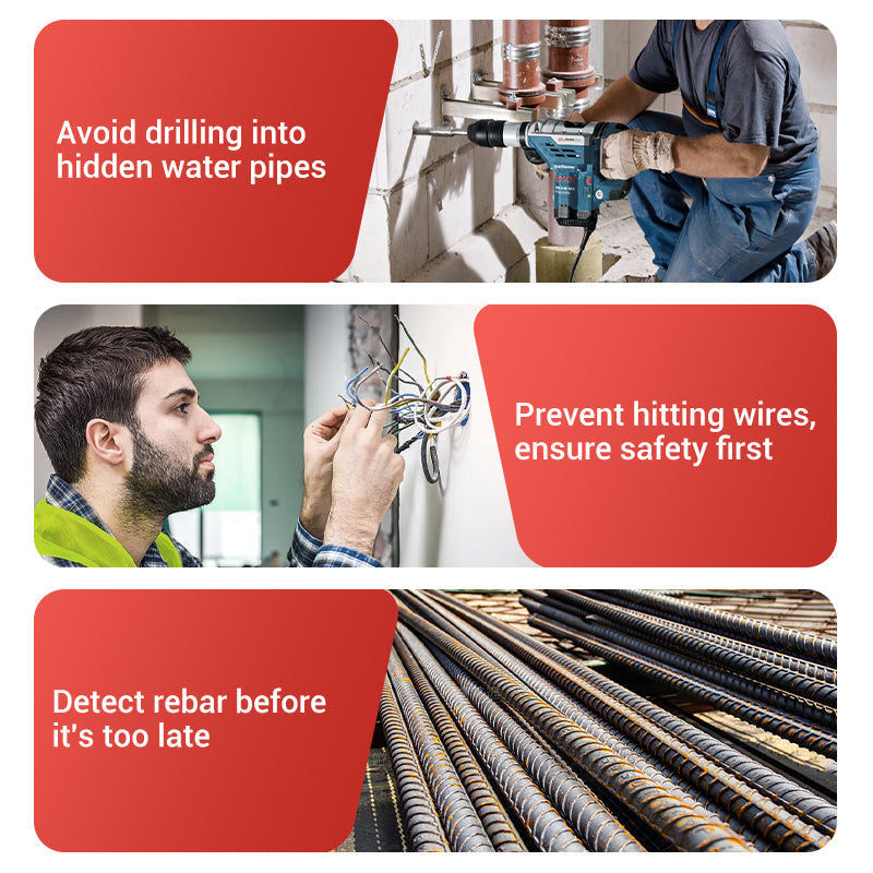 ⚡ Multifunctional Handheld Metal & Wall Detector – Finds Studs, Pipes & Wires, Easy-to-Read LCD 🔧