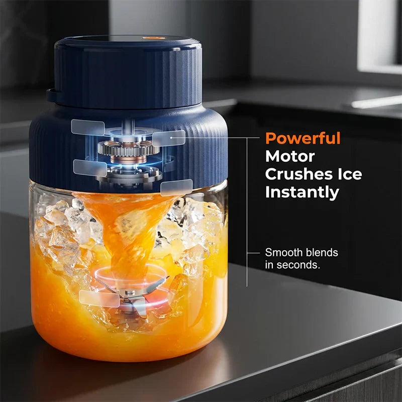 ⏳【Limited Offer】50% OFF ! 1300ml High-Capacity Portable Blender 🍹
