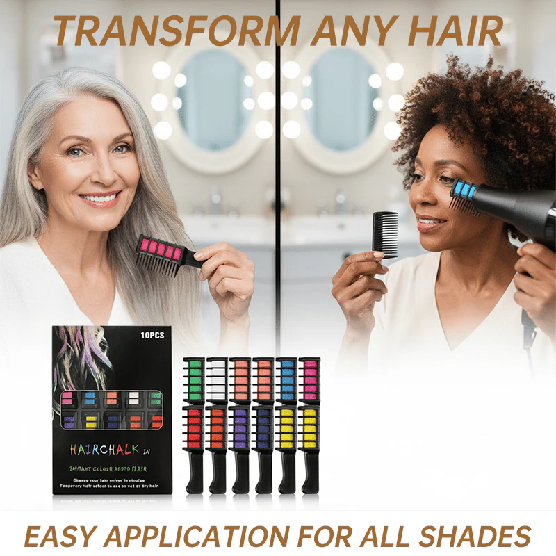📢📢Buy3 Get 1 Free⏰Temporary Hair Dye Chalk Comb- Cruelty Free🪮