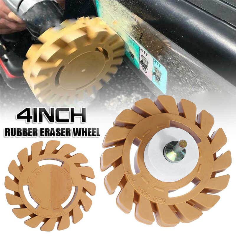 Rubber sanding disc for rubber scrapers