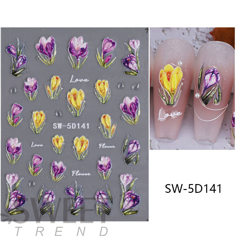 🔥Buy 1 Get 1 Free💅5D Floral Nail Stickers