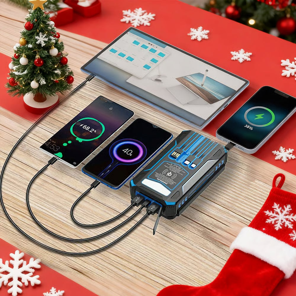 SolarArmor · Quad-Panel 20000mAh Solar Power Bank