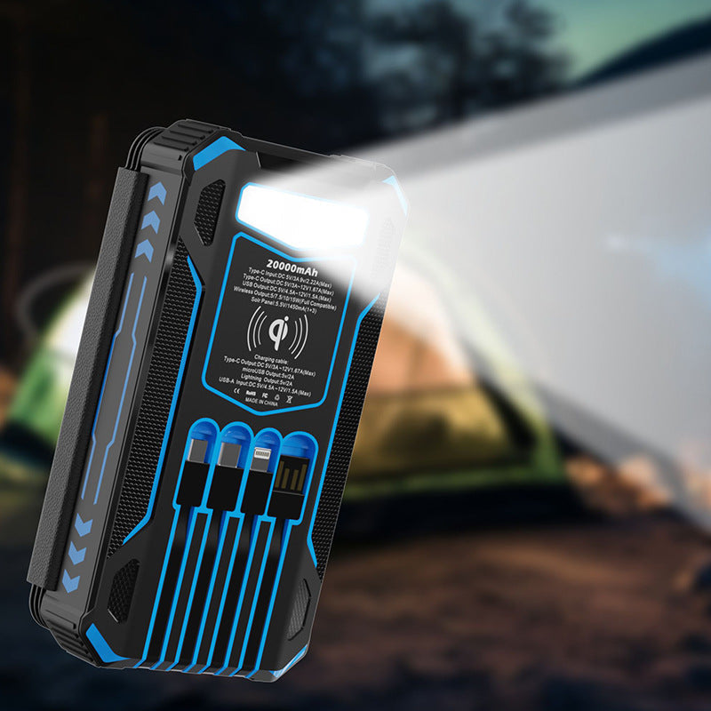 SolarArmor · Quad-Panel 20000mAh Solar Power Bank