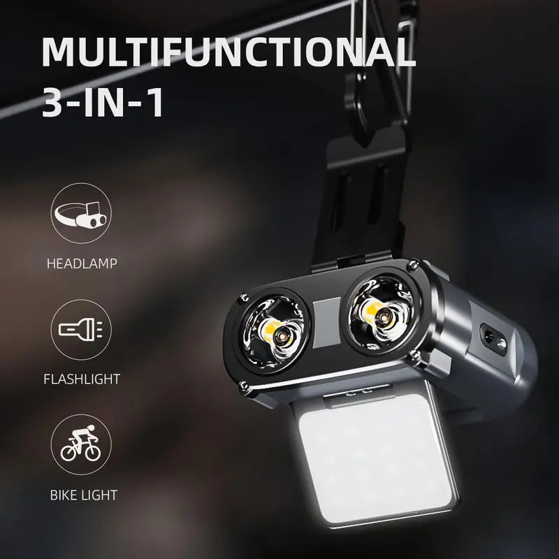 OwlLight Pro · Modular Motion-Sensor Hat Clip Headlamp