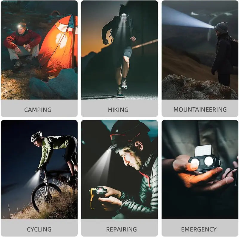 OwlLight Pro · Modular Motion-Sensor Hat Clip Headlamp