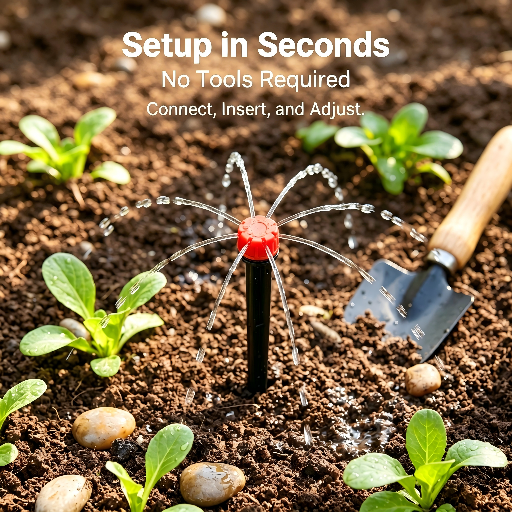 🔥Limited-time 50% off🎁 Pressure Compensating 8-Hole Adjustable Stake Micro Sprinkler