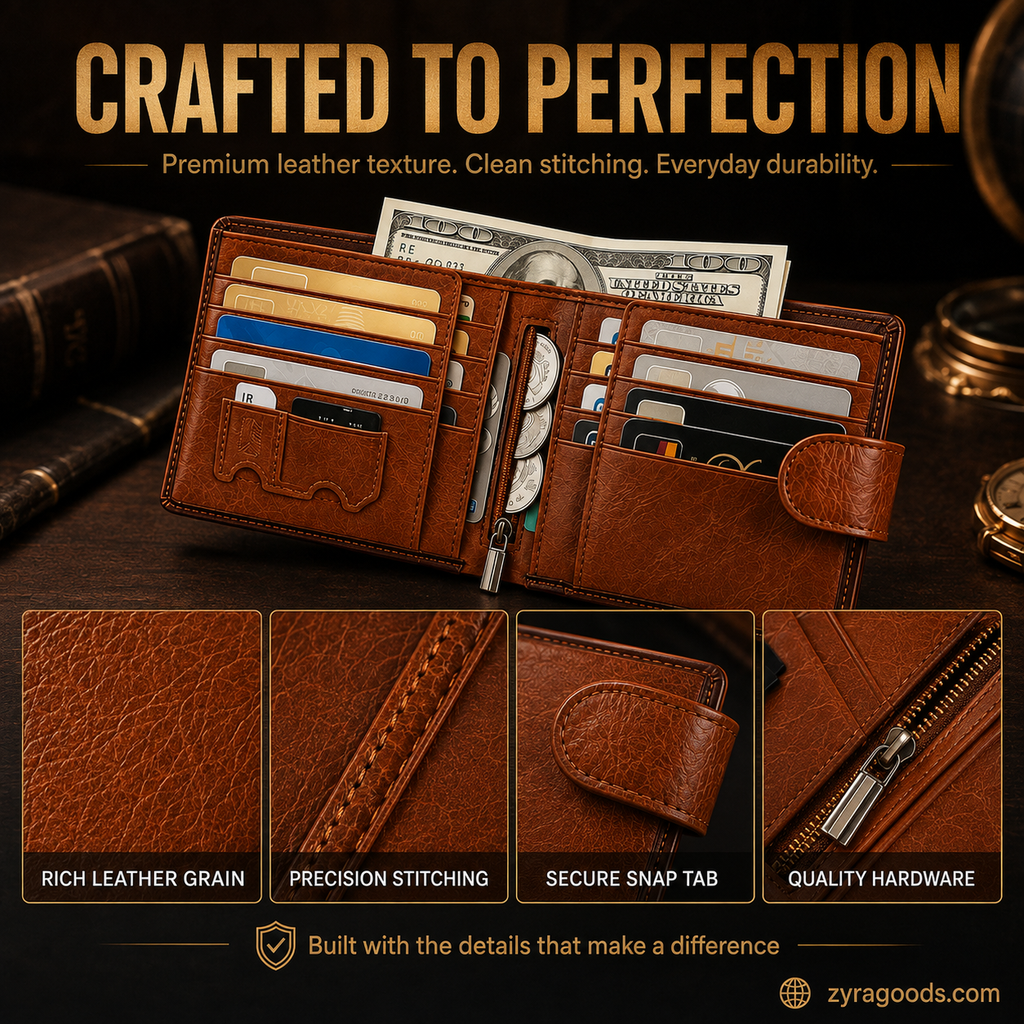 Men's Vintage RFID Blocking Wallet