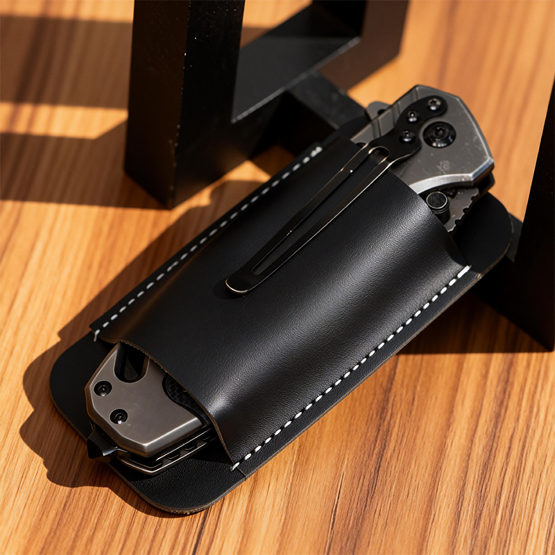 Strider · Heavy-Duty Leather EDC Pocket Knife Sheath
