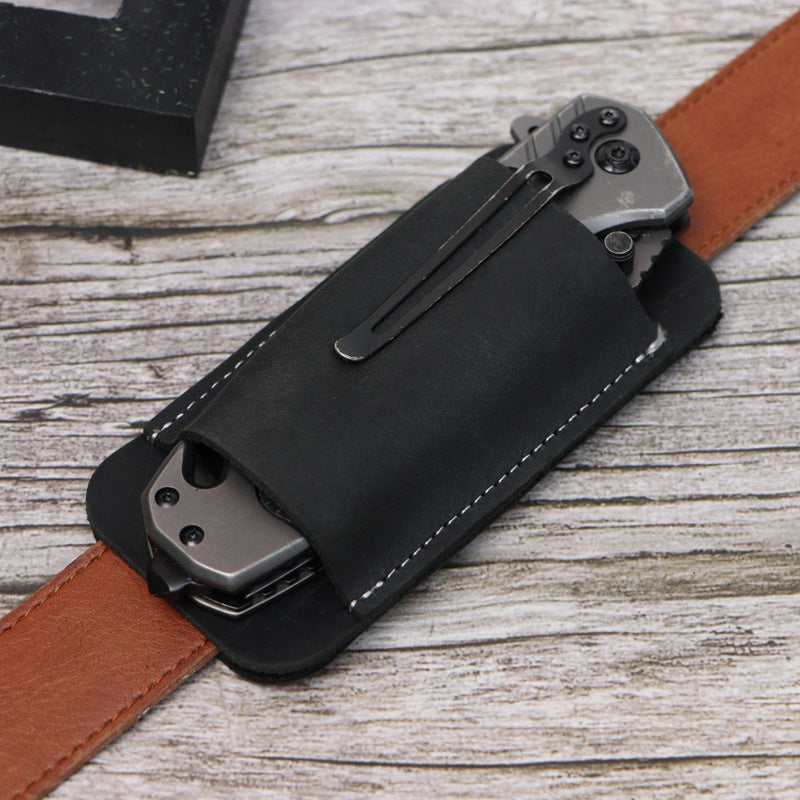 Strider · Heavy-Duty Leather EDC Pocket Knife Sheath