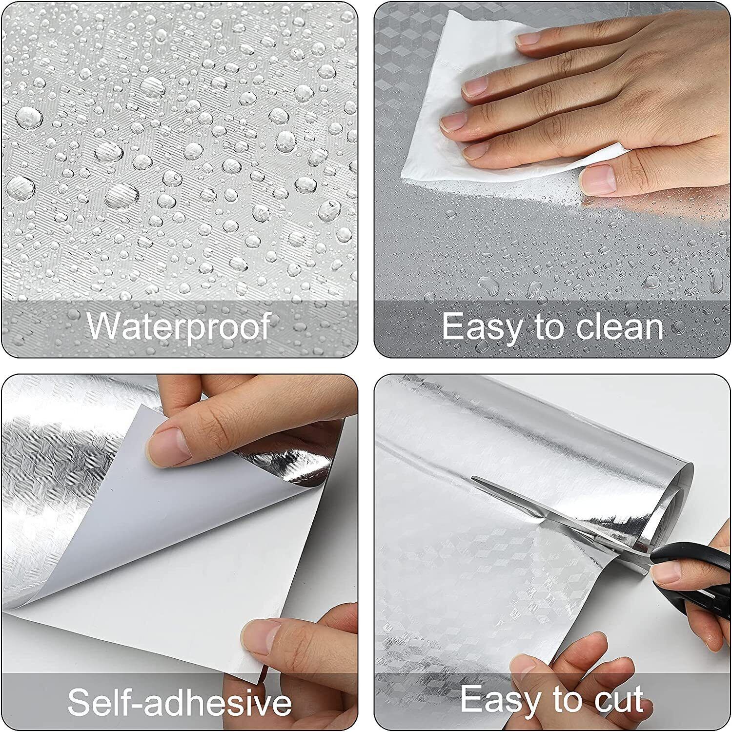📢 HOT  SALE ! ✨Aluminum Foil Self Adhesive Wall Stickers