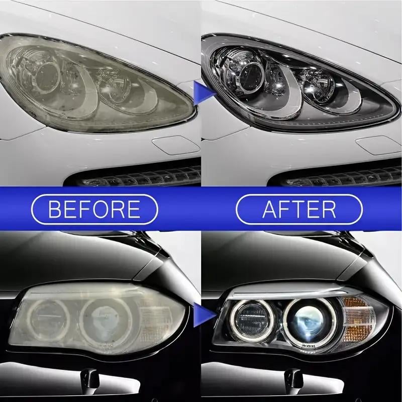 🚗 LIMITED-TIME 50% OFF! ✨ Headlamp Restoration Kit – Clears Haze, Adds UV Coat, 5-10 Min ⏱️