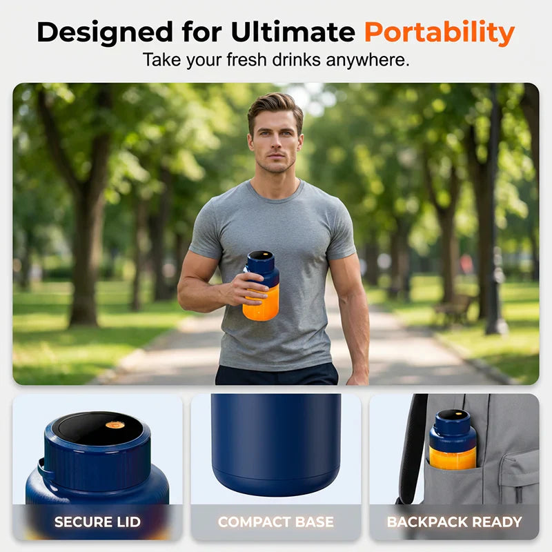 ⏳【Limited Offer】50% OFF ! 1300ml High-Capacity Portable Blender 🍹