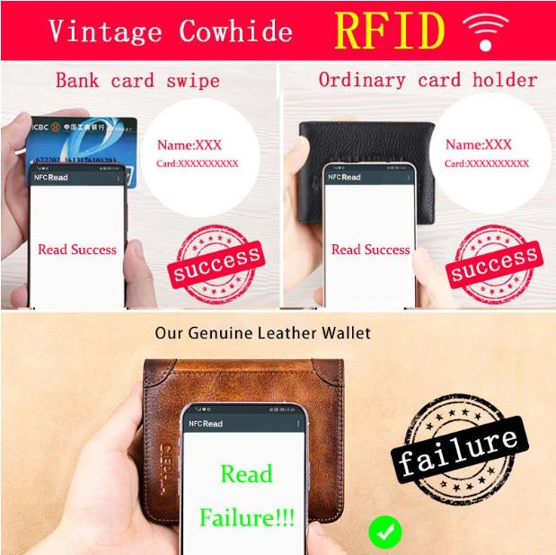 💼 LIMITED TIME 50% OFF! 🛡️ Genuine Leather RFID Blocking Wallet – Waterproof, Slim, Large Capacity 🔐
