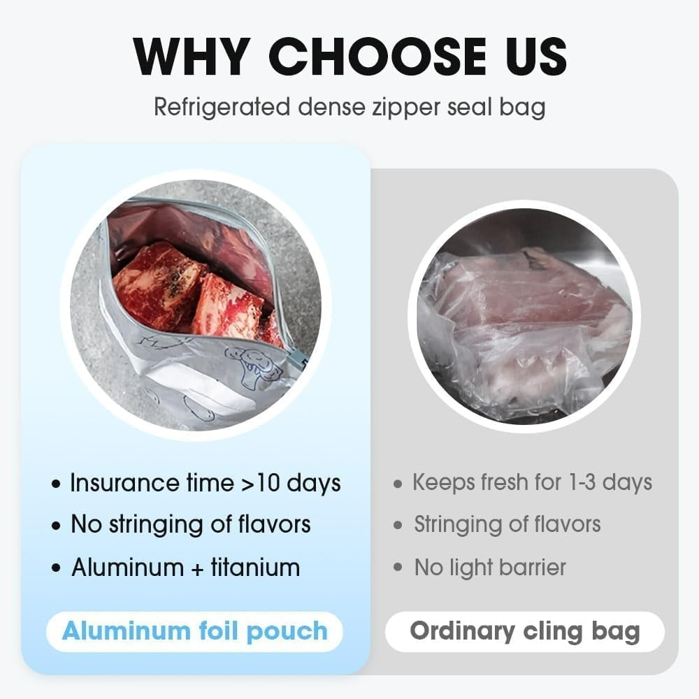 🔥Limited-time 50% off🎁Reusable Vacuum Foil Bags - 30 Pcs (10 Each Size)