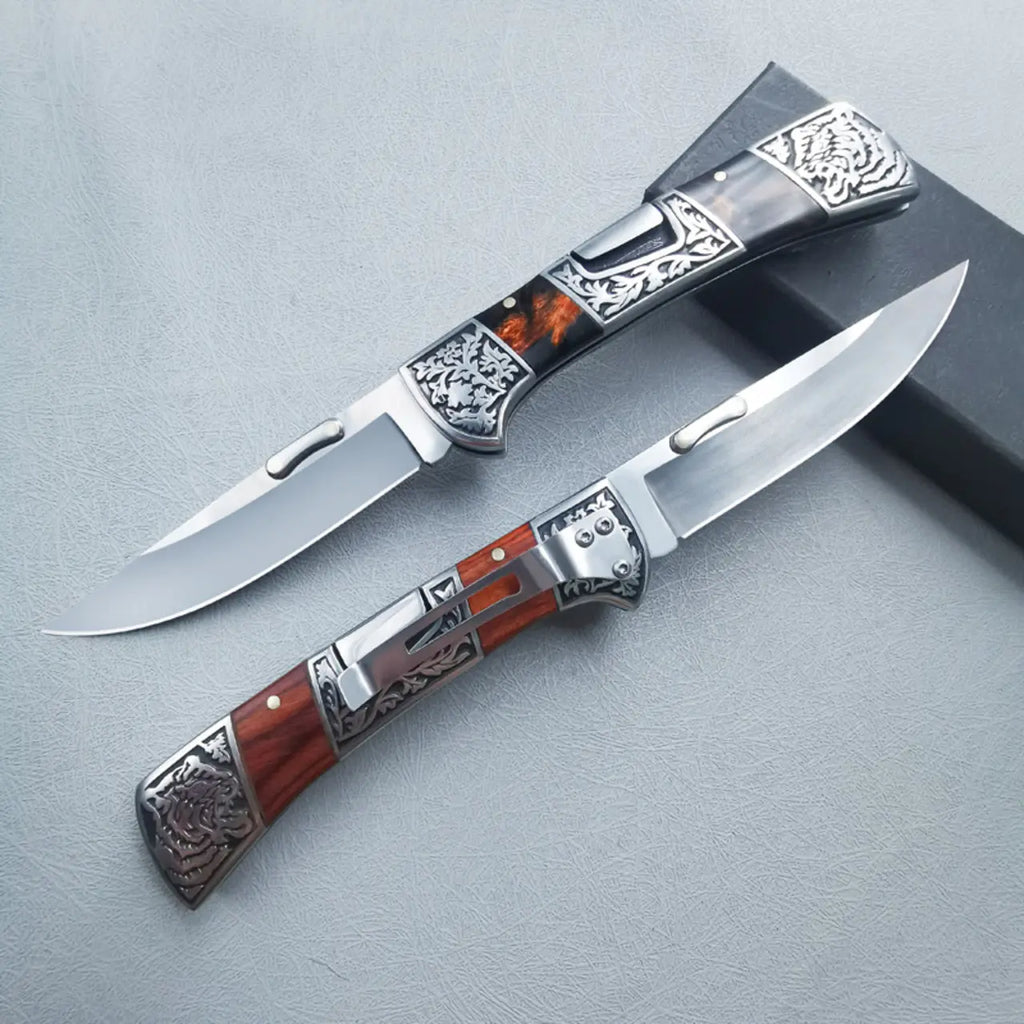 Heritage Bloom · Vintage Engraved Precision Axis Tool