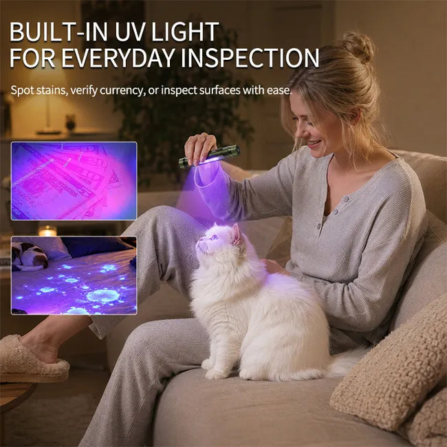 Yunmai Multi-Source Magnetic LED Pen Inspection Work Light with Red Laser
